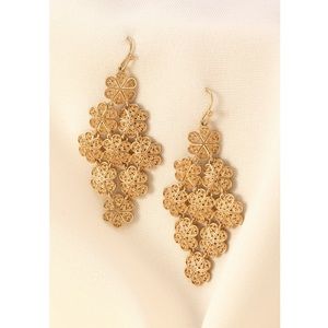 Stella & Dot Filigree Chandelier Earrings